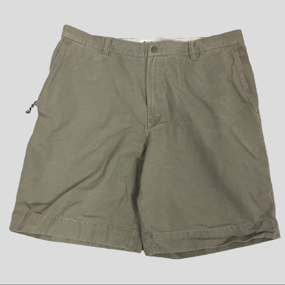Columbia Shorts Mens 40W Active Outdoor Sportswear Olive Green Denim